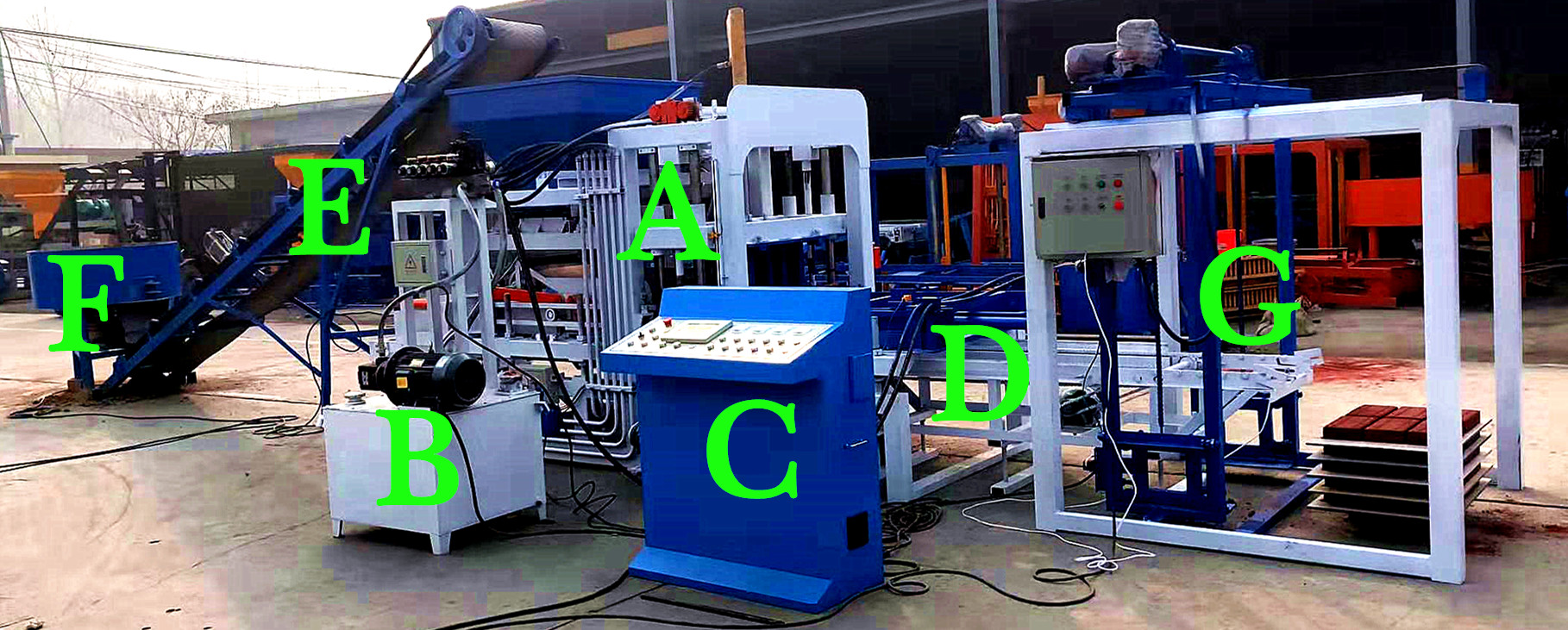 m&aacute;quina de moldeo de bloque autom&aacute;tico