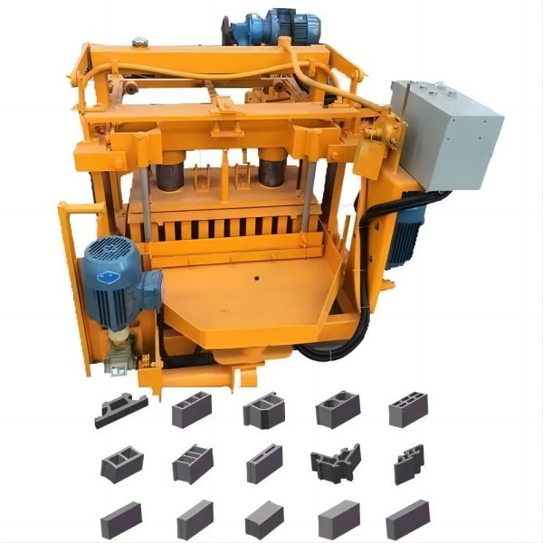 Mover la m&aacute;quina de fabricaci&oacute;n de bloques de huevos QT40-3A