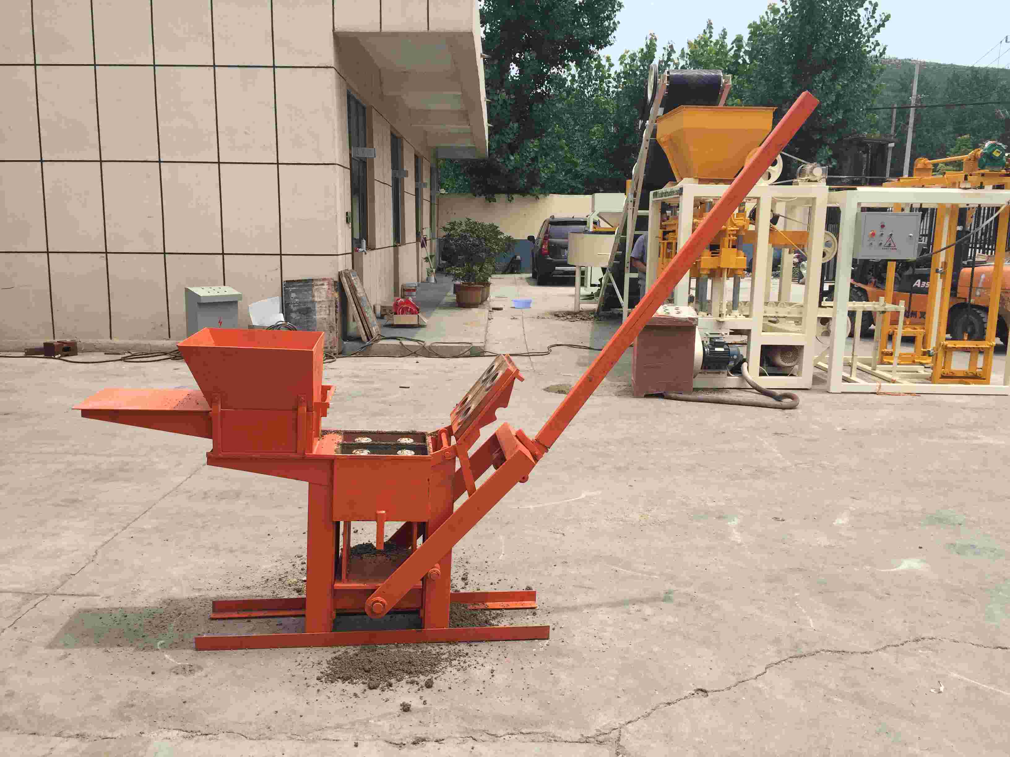 m&aacute;quina de fabricaci&oacute;n de bloques manual